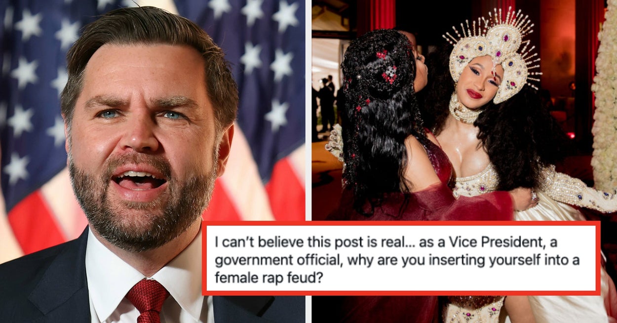 Cardi B hadde den beste responsen på at JD Vance tilfeldig satte seg inn i sin langvarige feide med Nicki Minaj