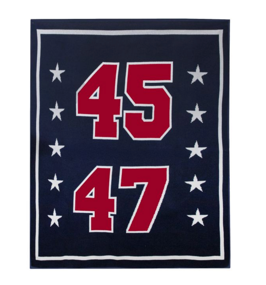 Bildet viser tallene 45 og 47 i fet skrift med stjerner rundt, innrammet av en kantlinje