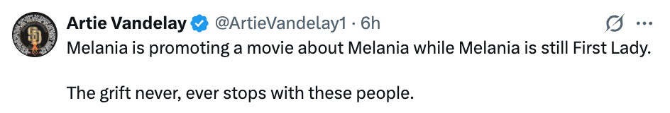 Tweet av Artie Vandelay: 