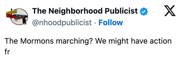 Tweet av @nhoodpublicist: 