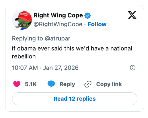 Tweet fra Right Wing Cope: 