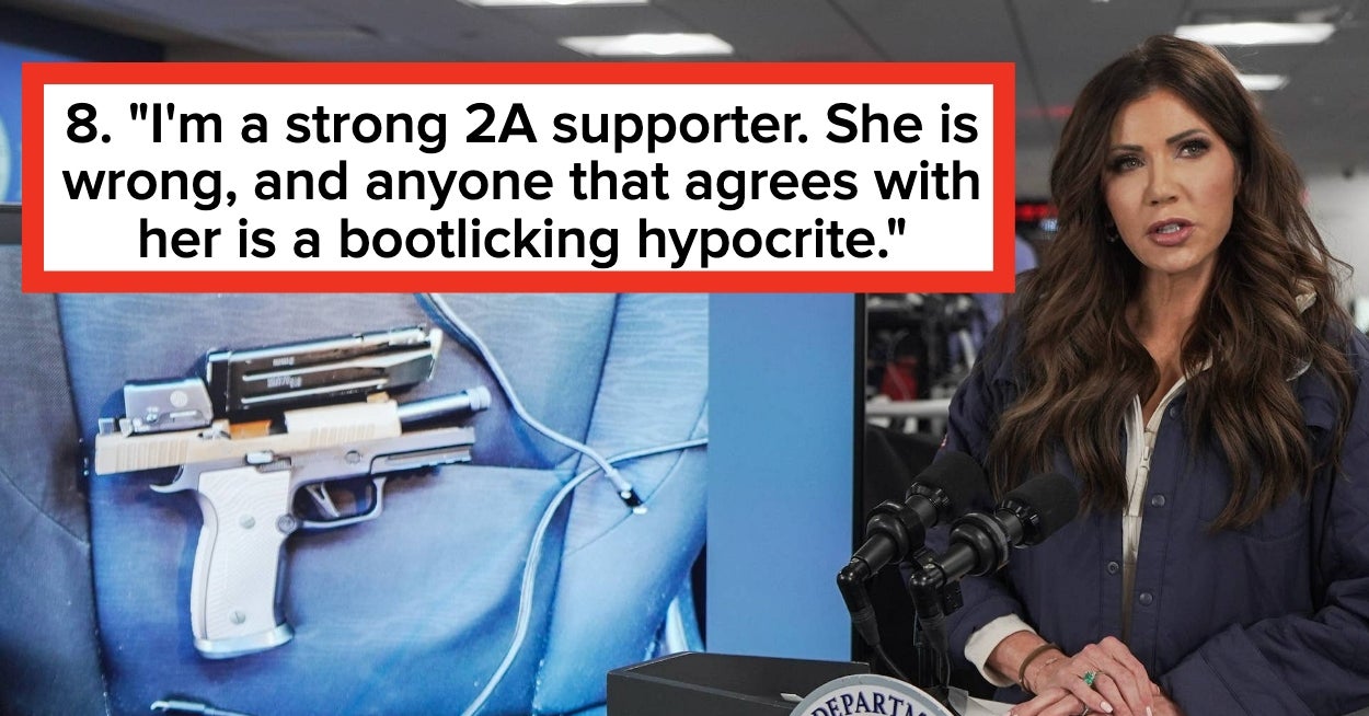 Pro-Second Amendment Supportere reagerer på Kristi Noems kommentarer om at væpnede demonstranter ikke er "fredelige", og svarene deres er brutalt ærlige