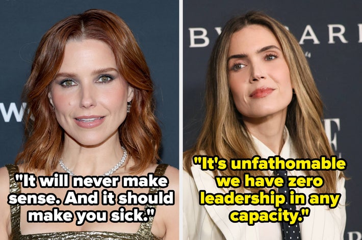 To kvinner på et arrangement; den ene i en metallisk kjole med løse bølger, den andre i en stroppeløs kjole med updo og smykkekjede