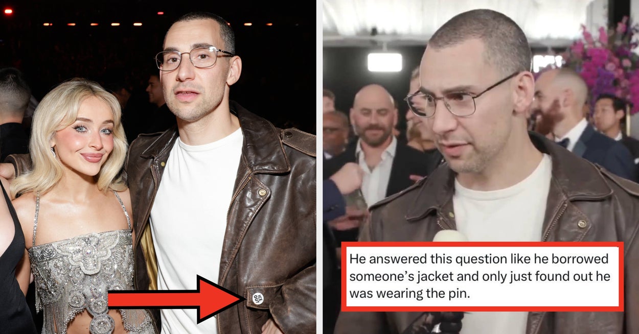 Jack Antonoff ble spurt om viktigheten av anti-ICE-nålen hans på Grammy-utdelingen, og svaret hans var ... noe