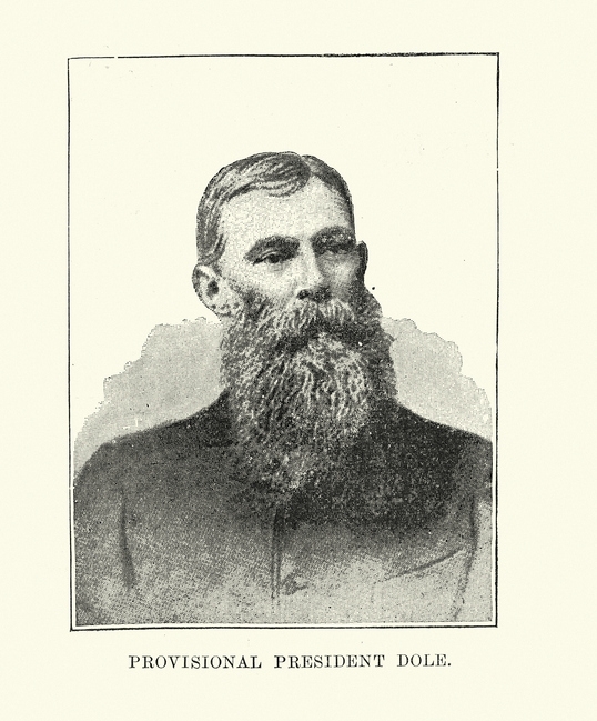 En historisk illustrasjon av en mann med helskjegg og dress, merket 