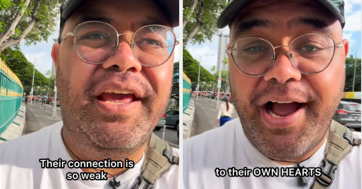 Hele Internett gir denne hawaiianske mannen en runde med applaus for hans kraftige budskap etter å ha sett ICE utenfor ʻIolani Palace