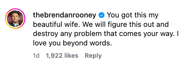 Instagram-kommentar av brukeren 