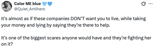 Tweet kritiserer selskaper for å ta penger og feilaktig hevde å hjelpe, samtidig som de skaper frykt