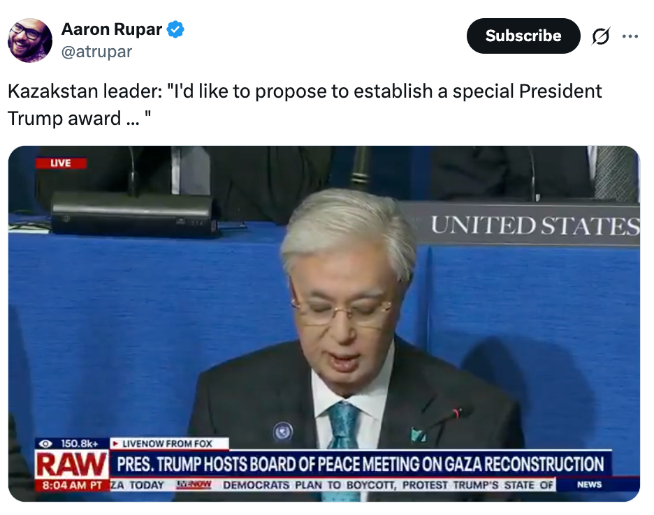 Kasakhstans leder foreslår å opprette en spesiell 