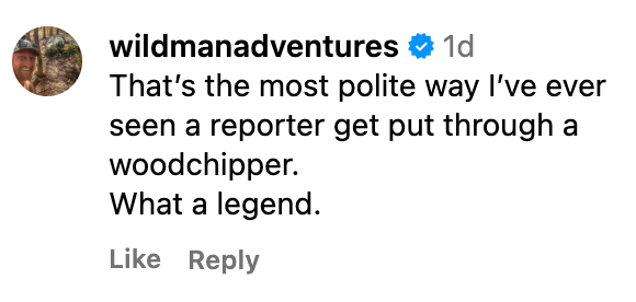 Kommentar fra wildmanadventures: 