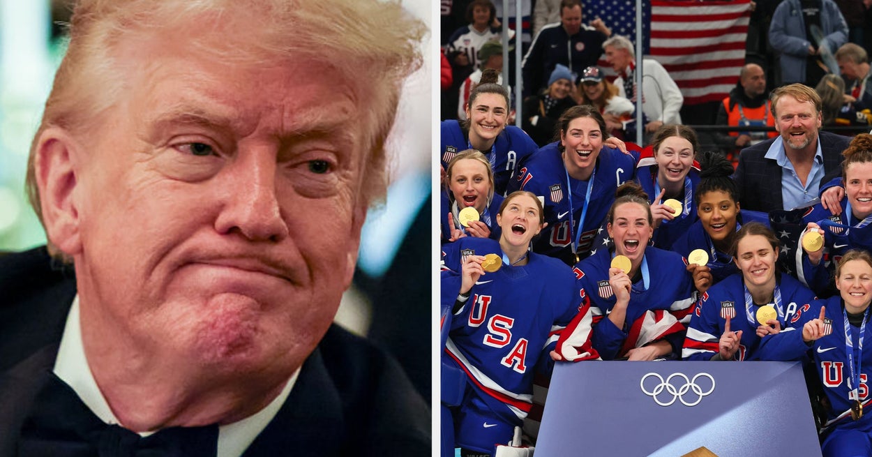 Donald Trump prøvde å lage en vits om kvinnehockeylaget, og det slo raskt tilbake