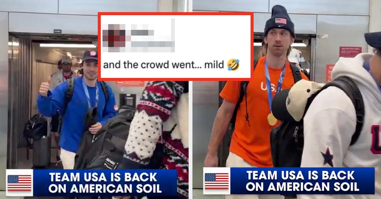 Denne Cringey-videoen viser det amerikanske herrehockeylagets velkomst tilbake gikk ikke akkurat som planlagt