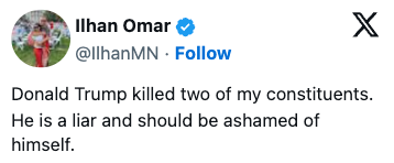 Tweet av Ilhan Omar: 