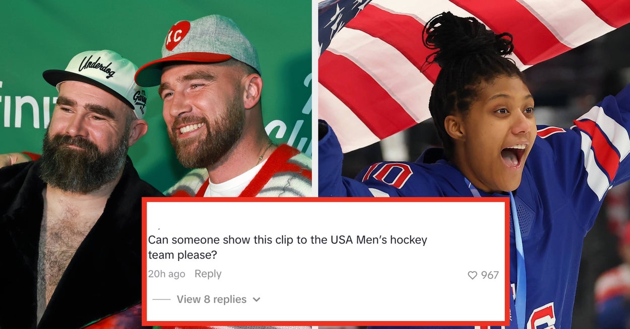 "DETTE er hvordan du støtter kvinner i sport": Folk elsker Travis og Jason Kelces kommentarer om det amerikanske kvinnehockeylaget