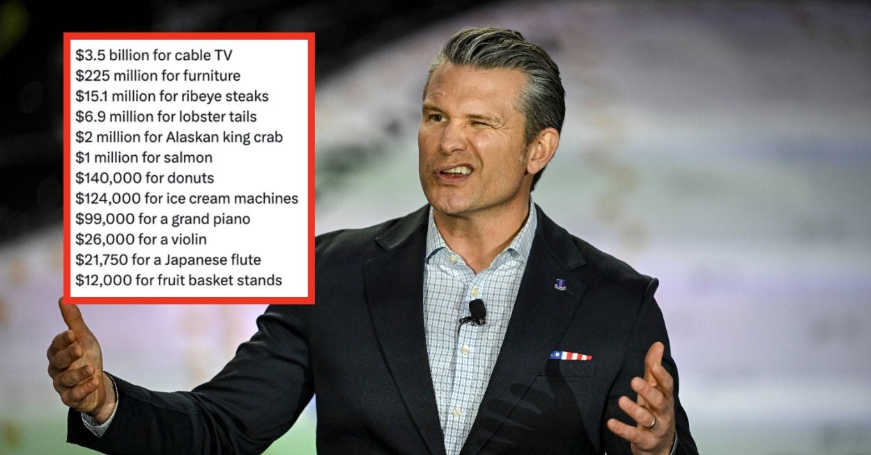 Denne rapporterte listen over Pete Hegseths handletur på 94 milliarder dollar har internett slingrende