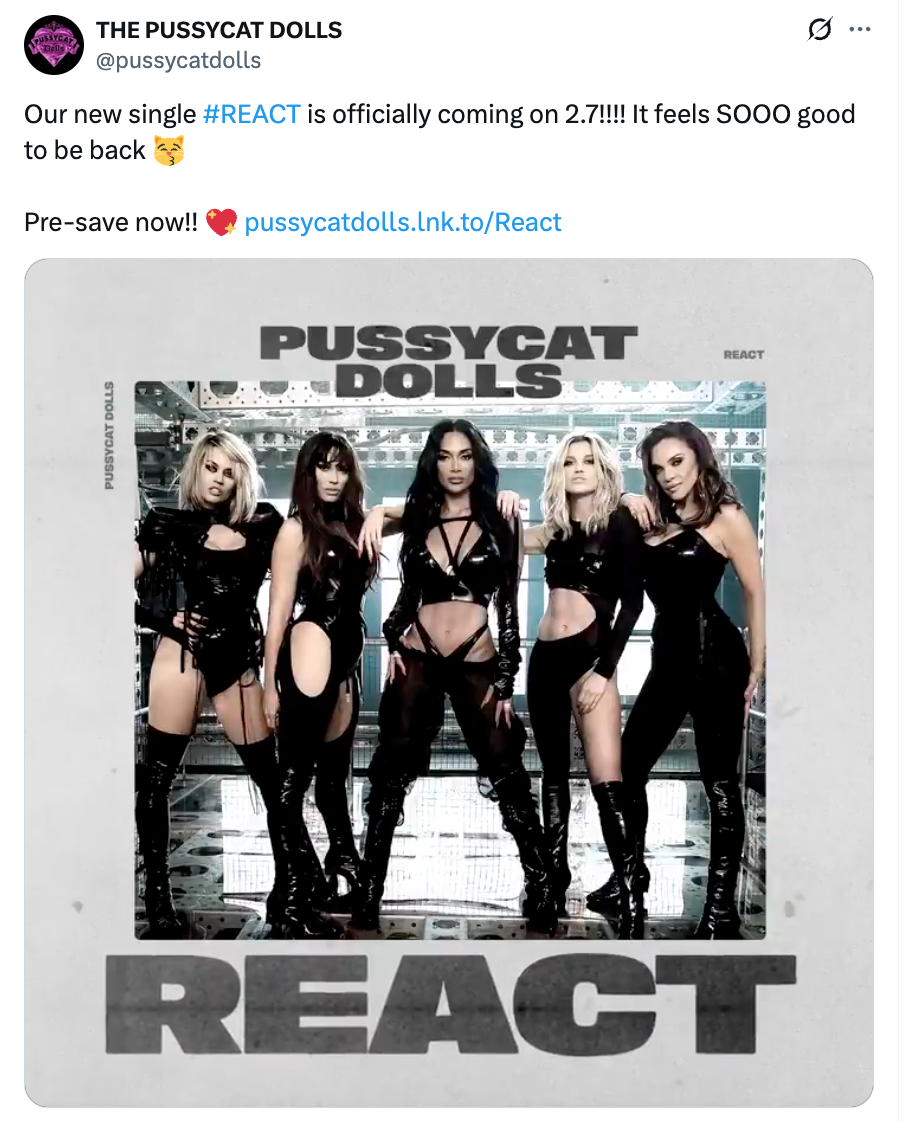 The Pussycat Dolls kunngjør sin nye singel 