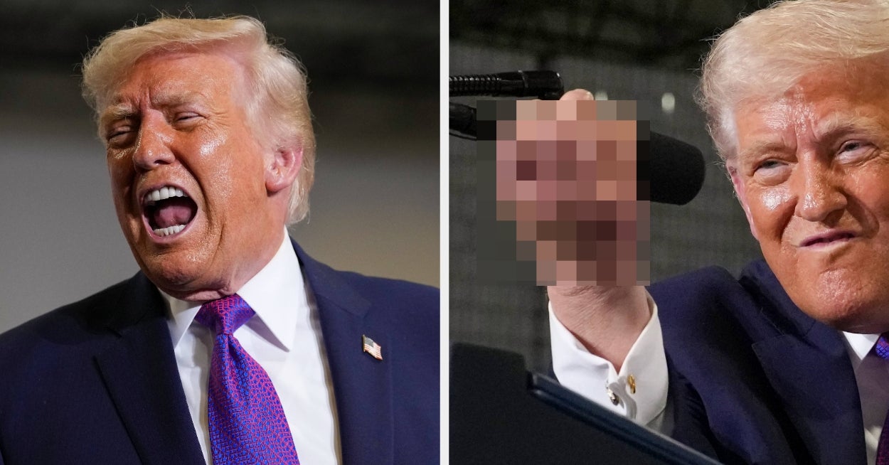 Her er hvorfor folk snakker om hvordan Trump så ut på sitt møte i går kveld