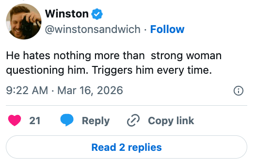 Tweet av Winston: 