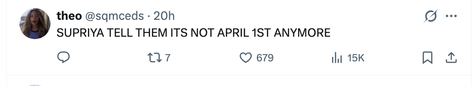 Tweet fra brukeren "theo" og sa: 