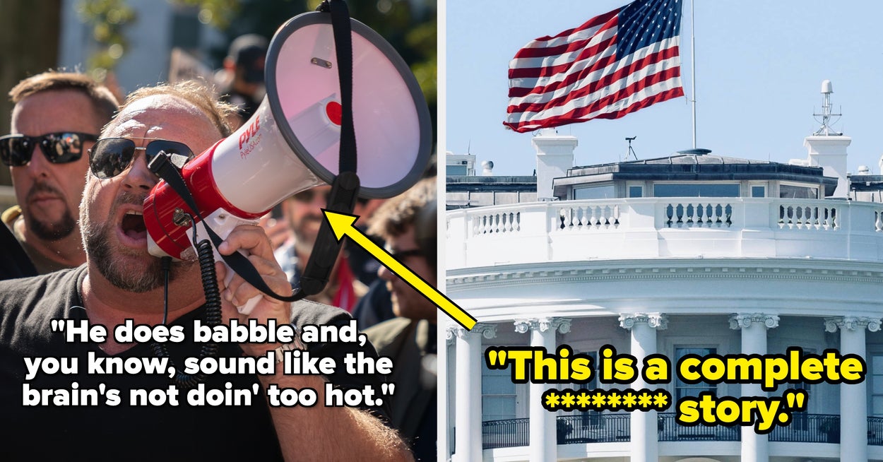 Hellig (redigert), vi ba Det hvite hus om kommentar til Alex Jones nylige negative Trump-kommentarer, og responsen fikk meg til å gispe