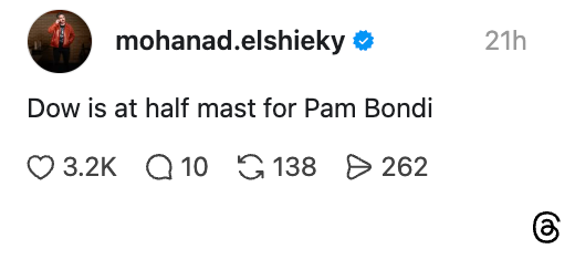 Et innlegg på sosiale medier av mohanad.elshieky som bemerker 