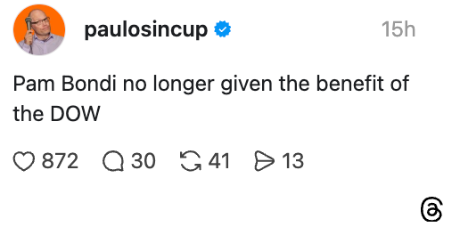 Sosiale medier innlegg med teksten 