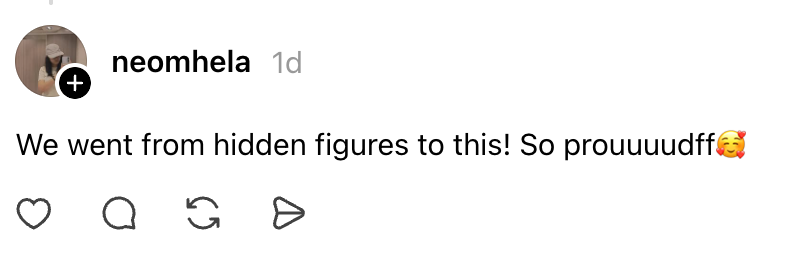 Skjermbilde av innlegg i sosiale medier lyder: 