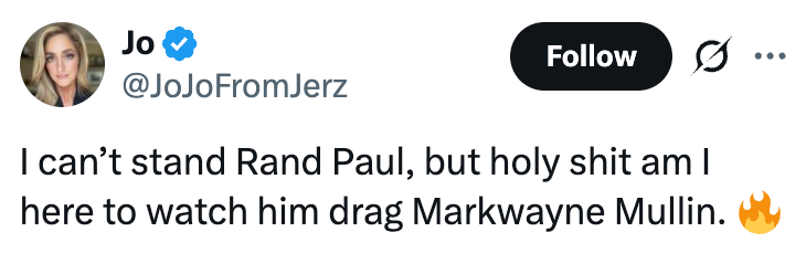 Tweet av Jo, verifisert konto: 