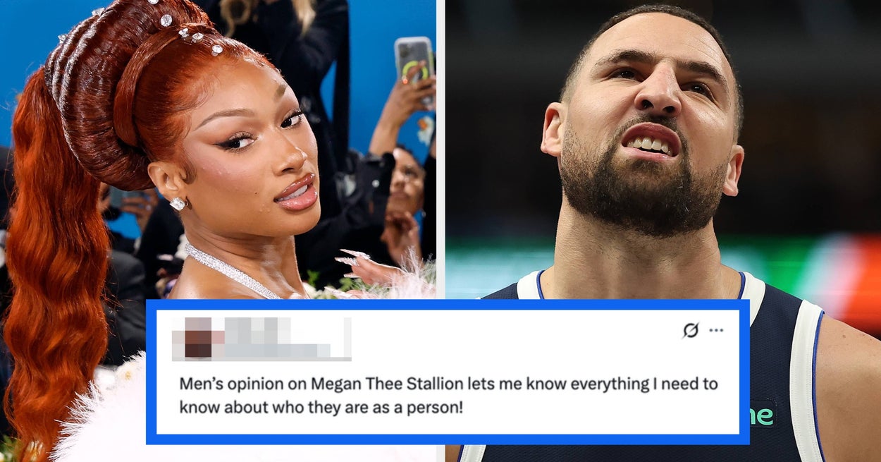 Folk blir alvorlig brutt ut av hvordan noen menn reagerer på Megan Thee-hingsten som sier at Klay Thompson jukset
