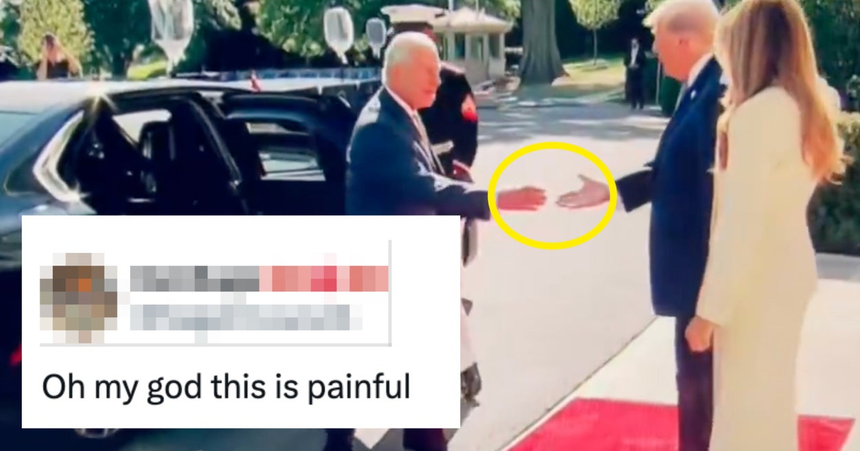 "Herregud, dette er smertefullt": Folk mister det over denne videoen av kong Charles som fullstendig stenger Donald Trumps håndtrykk