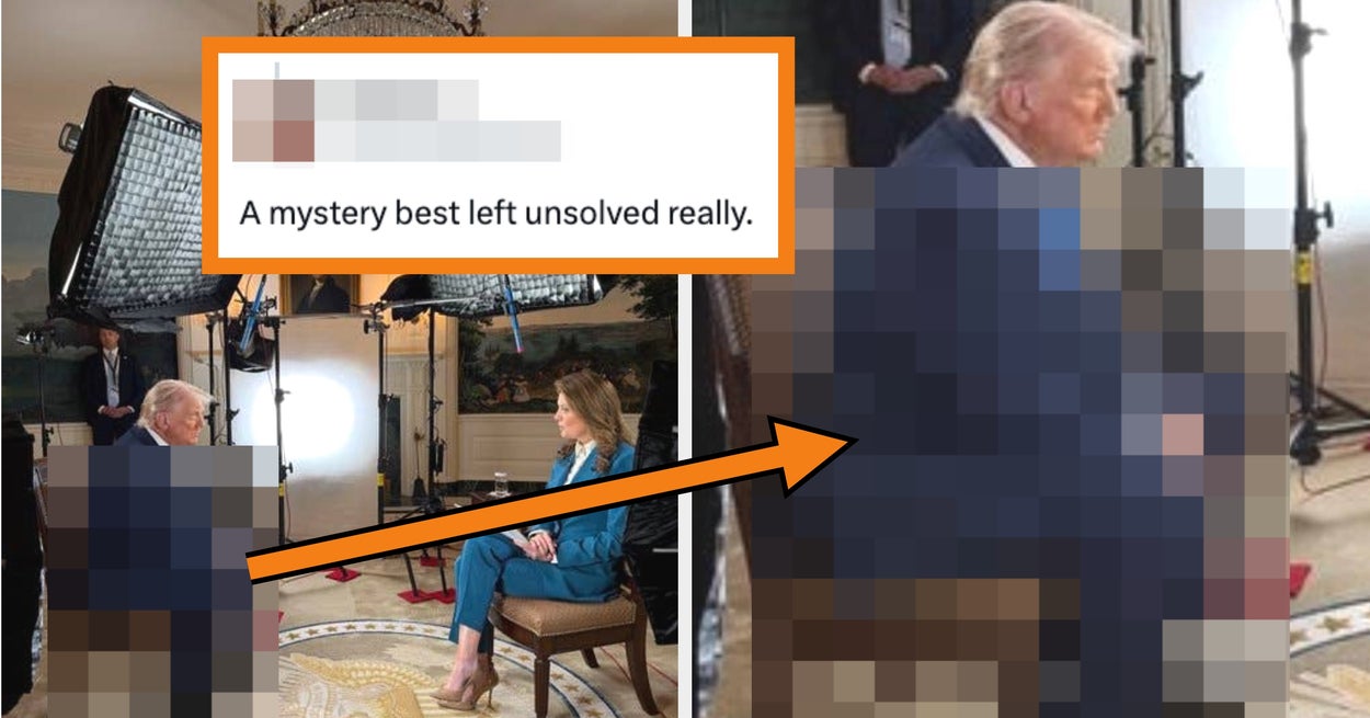 Noe virkelig rart skjer med Trump på dette bildet fra hans "60 Minutes" -intervju, og han kommer IKKE til å være glad. Dette bildet eksisterer