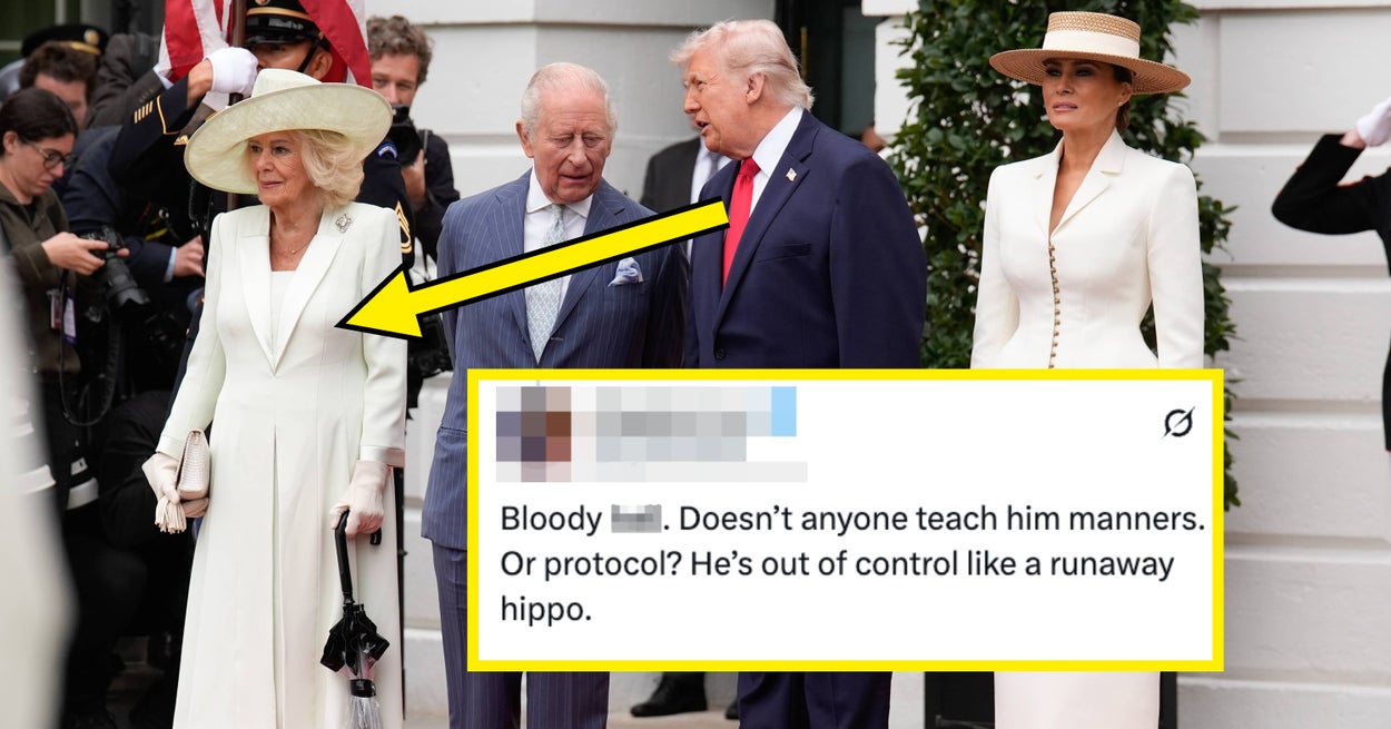 Donald Trump gjorde noe utrolig respektløst mot dronning Camilla i går, og Internett er helt rasende