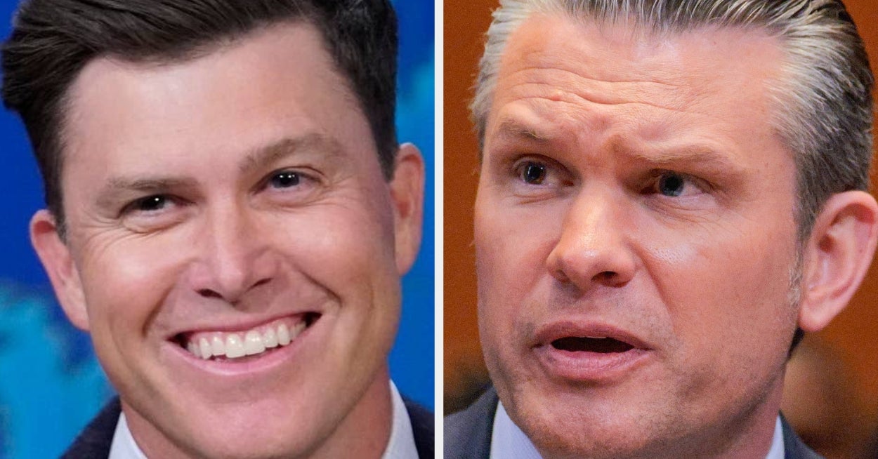 Colin Jost skrev en "vits" om Pete Hegseth som faktisk endte opp med å skje i det virkelige liv, og det er offisielt, The Country Is Beyond Parody