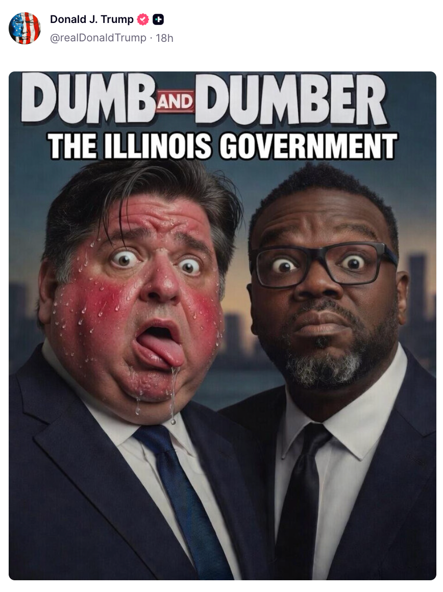 Et parodibilde som etterligner en filmplakat merket 