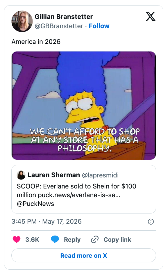 Bilde av en tweet som viser Marge Simpson som sier: 