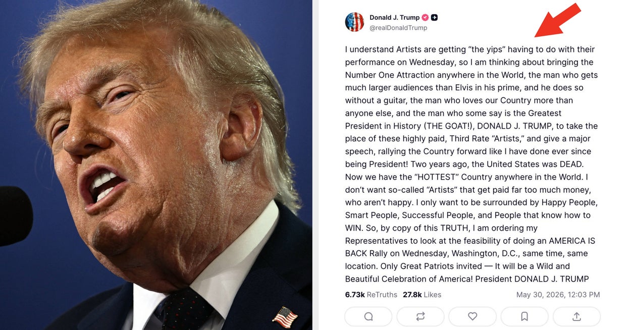Etter at nesten hver utøver droppet ut av Trumps Great American State Fair, her er hvordan Trump reagerte