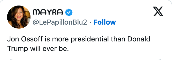 Tweet av bruker @LePapillonBlu2 som sier: