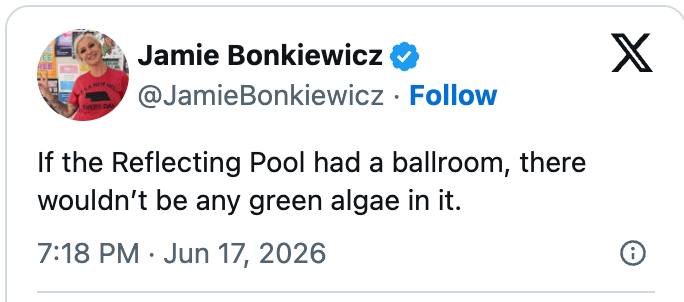 Tweet av Jamie Bonkiewicz: