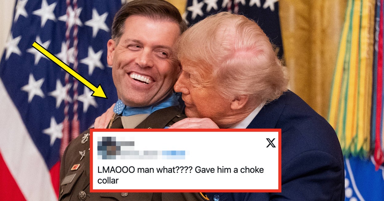 Over 10 millioner mennesker kan ikke slutte å le av dette klippet av Trump som sliter så ille med å vinne en medalje