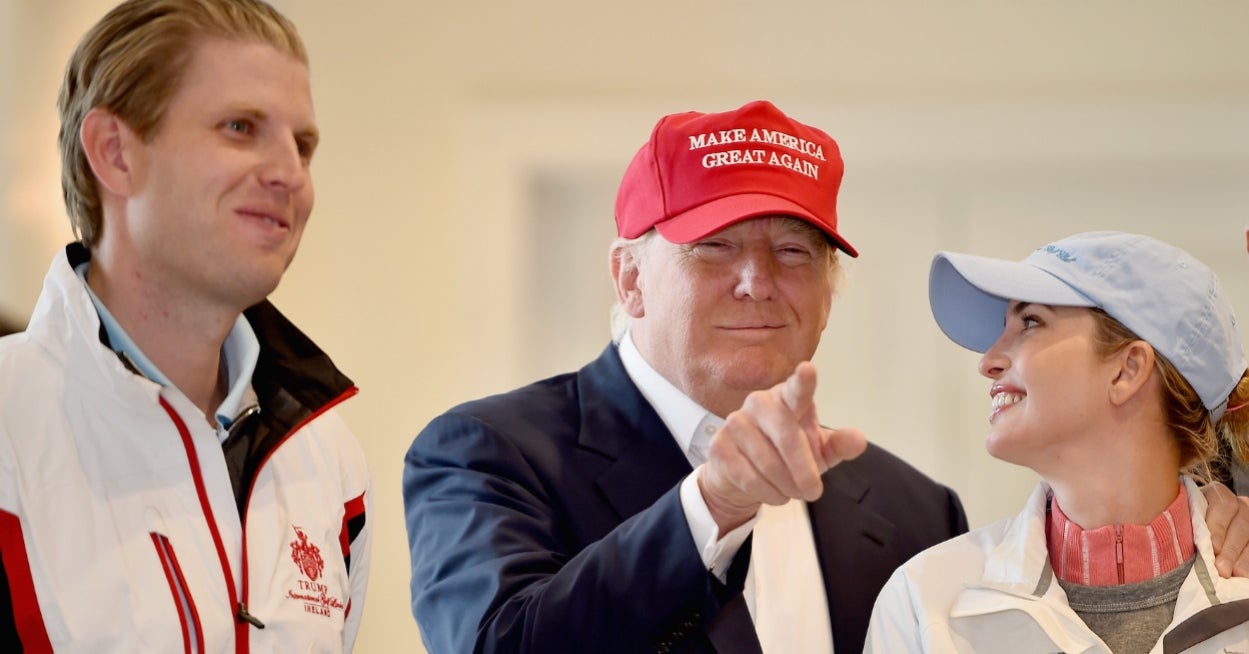 Donald Trump klarte å ignorere barna sine fullstendig i farsdagsmeldingen, og innlegget blir viralt