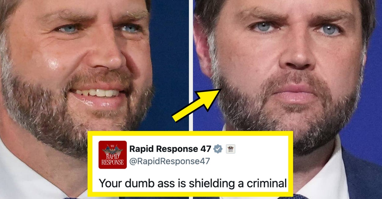 Det hvite hus stemplet JD Vance ved et uhell som en komplett idiot etter hans pinlige tabberi på scenen, og det er morsomt