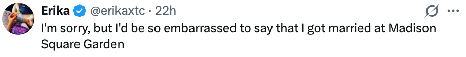 Tweet av Erika: