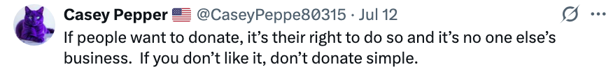 Tweet av brukeren Casey Pepper: 