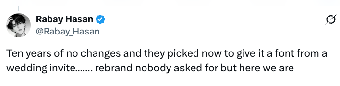Tweet av Rabay Hasan: