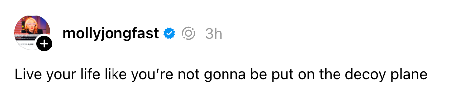 Instagram-innlegg av mollyjongfast: "Lev livet ditt som om du ikke blir satt på lokkeflyet."