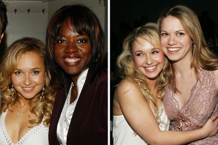 Hayden Panettiere med Viola Davis og Bethany Joy-Lenz i forskjellige bilder