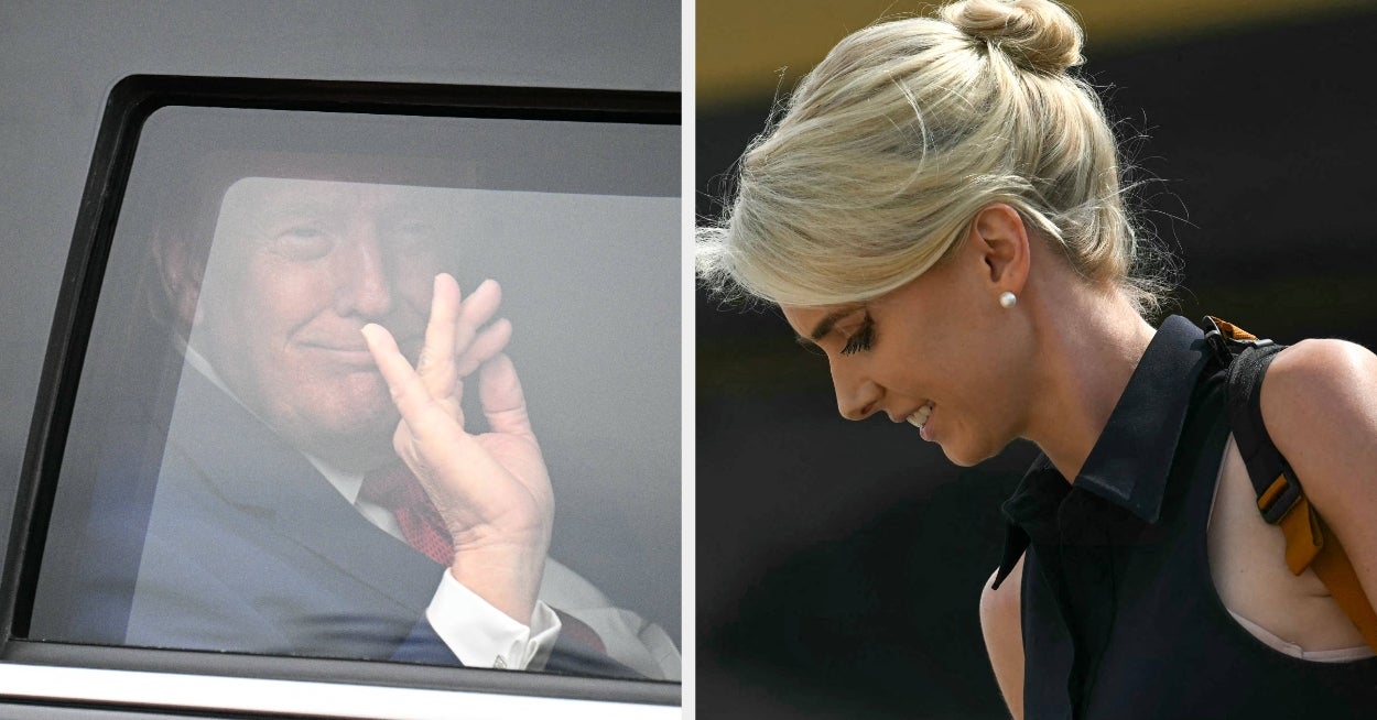 Natalie Harp kunne angivelig ikke få plass i Trumps SUV, så hun bestemte seg for å... Um...