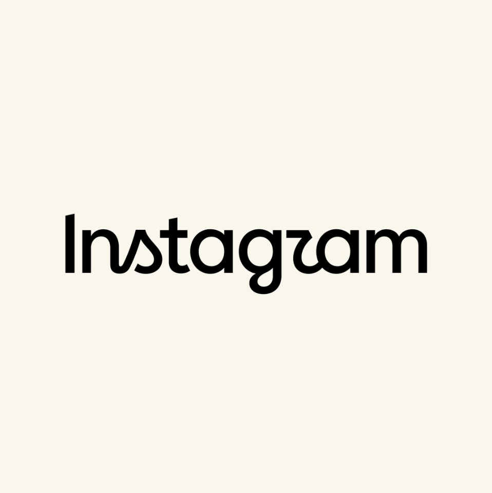 Instagram-logo med ordet