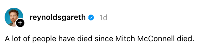Instagram-innlegg av Reynoldsgareth som sier: 