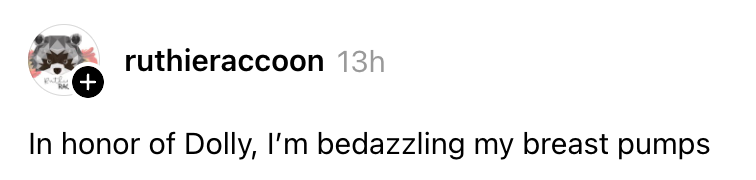 Sosiale medier-innlegg av ruthieraccoon: 